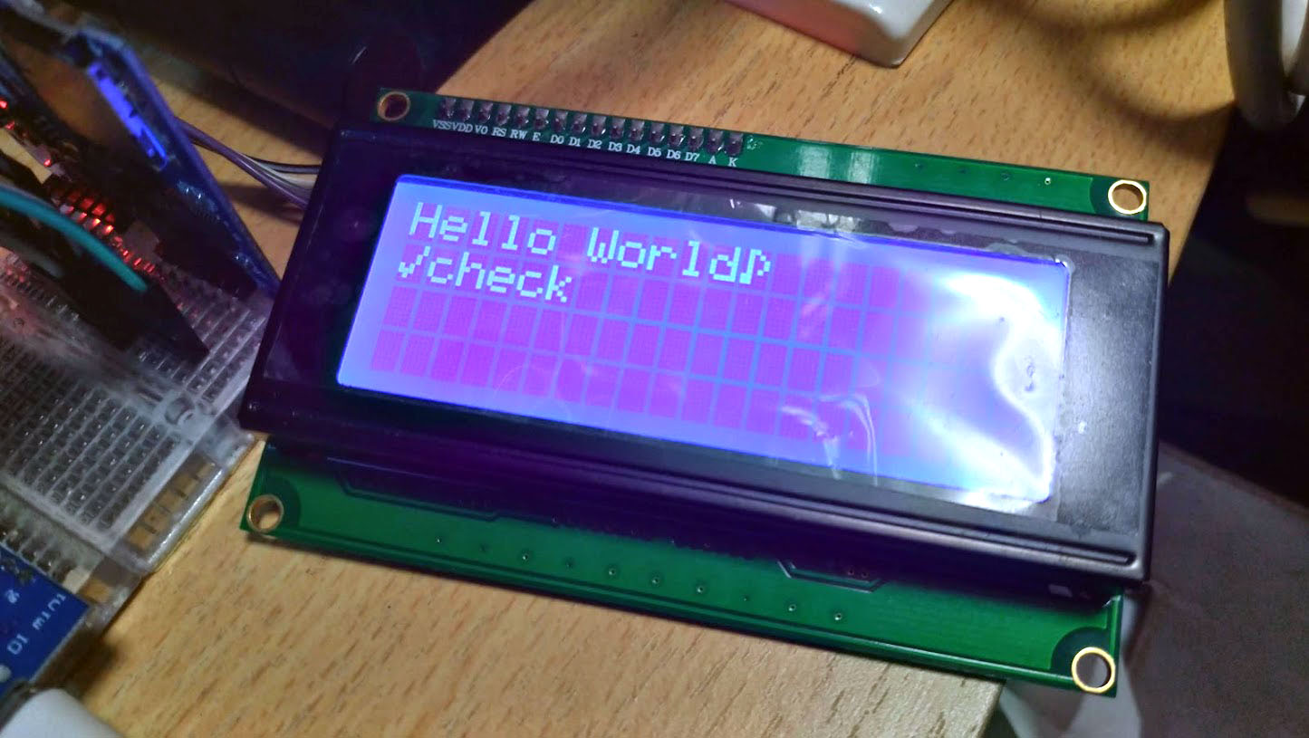 人気 arduino キャラクタlcd 時計