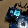 Show QR code on OLED display with Arduino