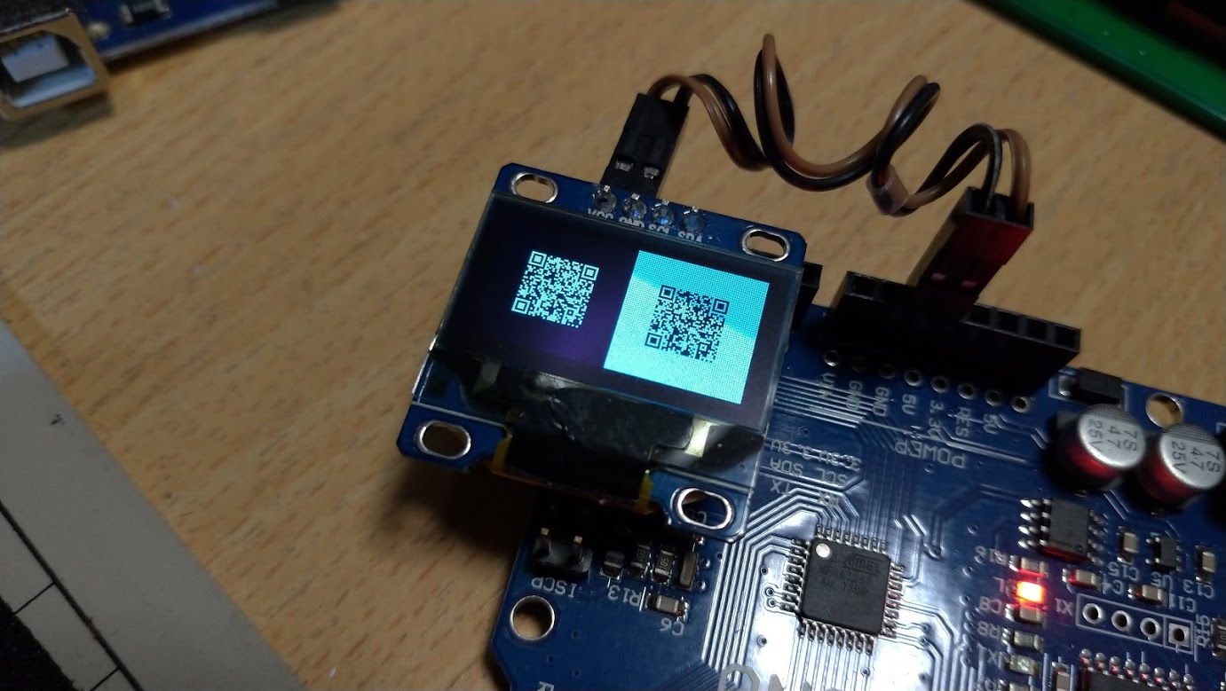 ArduinoのOLEDで簡単QRコード表示 | Program Resource