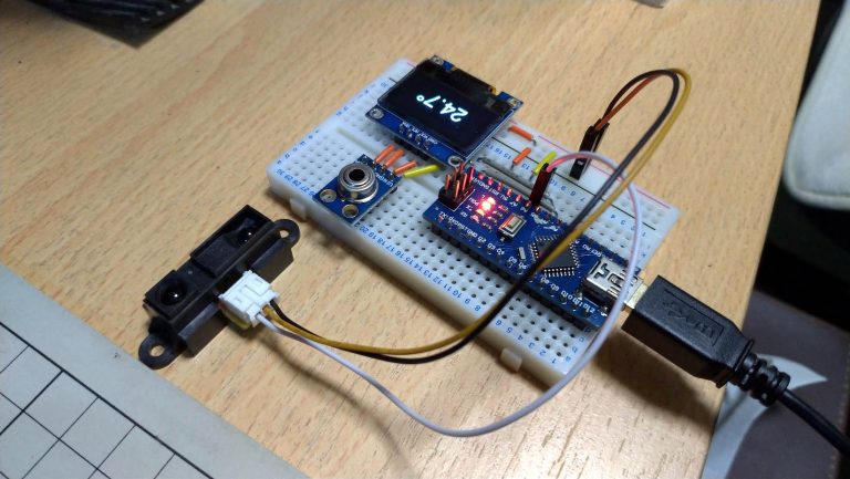 Mlx90614 Infrared Temperature Sensor With Arduino Circuit Diagram And Vrogue 9315